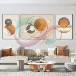 Abstract Artistic Clock Painting for Interiors in North Carolina